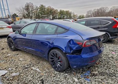 2023 Tesla Model 3 из США, поврежденный, VIN 5YJ3E1EC6PF480614